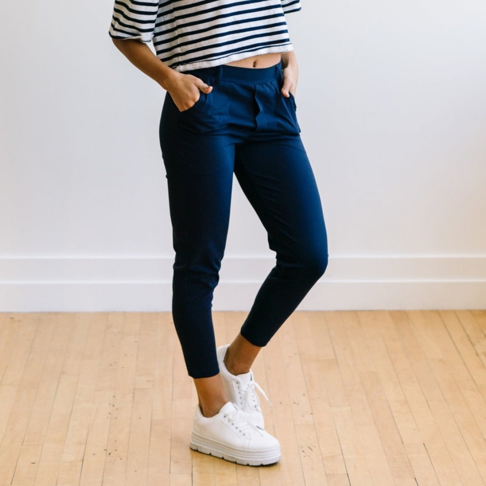 Maven Thread Work Hard Play Hard Pants - Navy